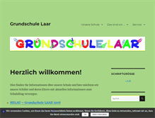 Tablet Screenshot of grundschule-laar.de